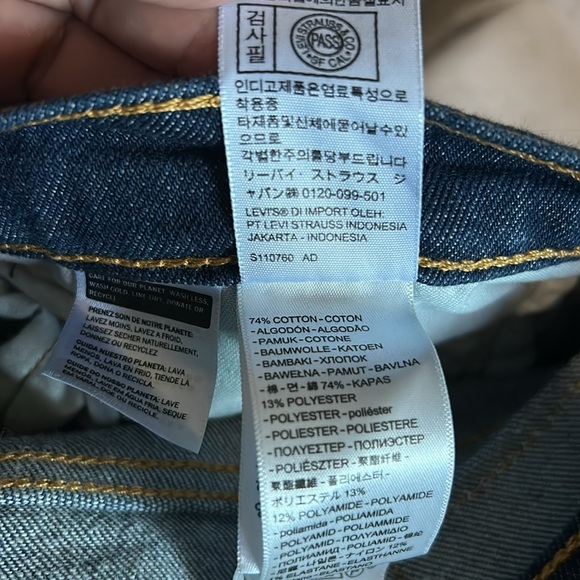 Levi's Men's Dark Indigo Straight Leg Western Fit Jeans 36X32 - Picture 12 of 12